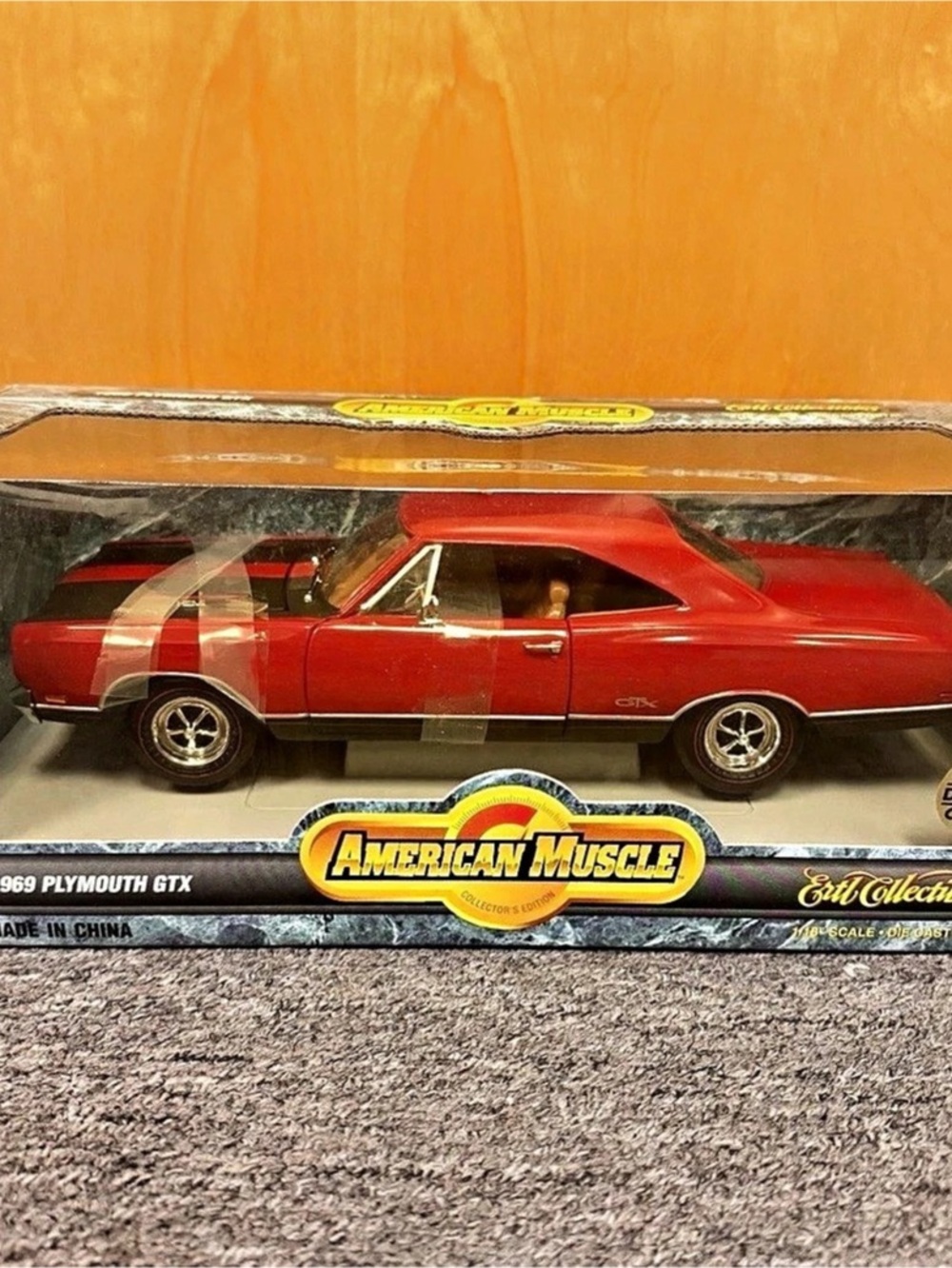 Ertl Collectibles 1969 Plymouth GTX Red Die-Cast Car in Box